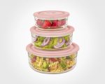ست ظرف شیشه ای وکیومی تاریخ دار لیمون - Image 2