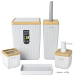 ست سرویس بهداشتی 5 پارچه طرح چوب کنتراست مدل دوری - Image 5