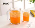 ست پارچ و لیوان شیشه ای چاپدار لیمون