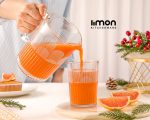 ست پارچ و لیوان شیشه ای چاپدار لیمون