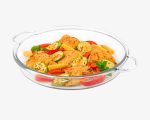 تابه گرد شیشه‌ ای 3.4 لیتر لیمون