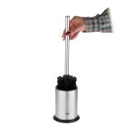 ست سطل زباله و فرچه کوتاه 3 لیتر استیل مشکی درب فلزی بهازکالا کد 16154070 - Image 11