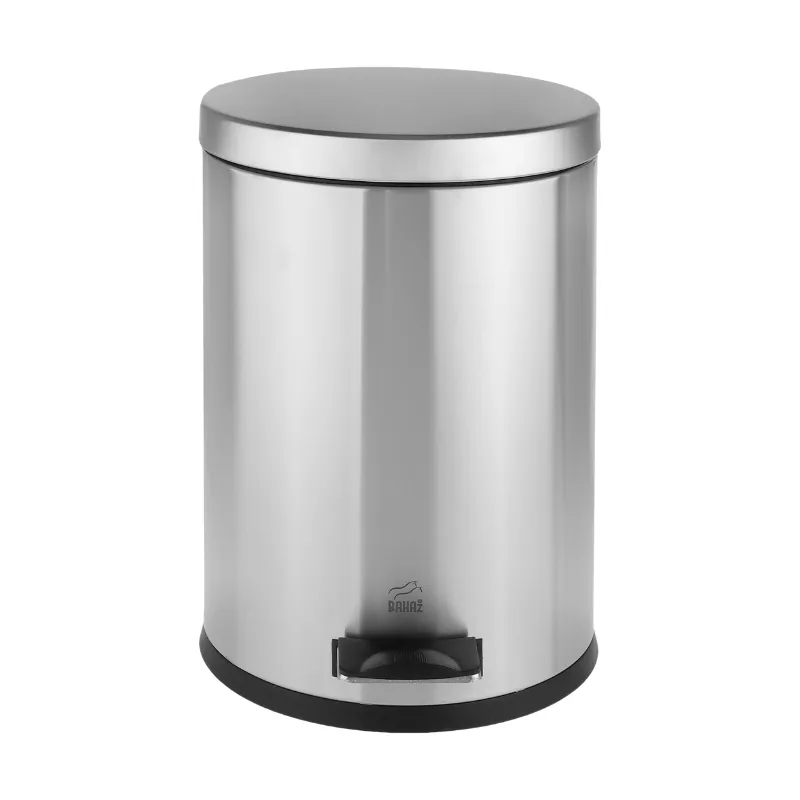 2 سطل زباله پدالی 14 لیتری سایلنت استیل بهازکالا کد 16176063 - Image 1