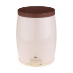 سطل زباله پدالی 14 لیتری خمره ای سایلنت کرم درب ونگه بهازکالا کد 16626183