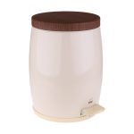 سطل زباله پدالی 14 لیتری خمره ای سایلنت کرم درب ونگه بهازکالا کد 16626183 - Image 2