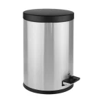 سطل زباله پدالی 14 لیتری سایلنت استیل مشکی بهازکالا کد 16176070 - Image 2