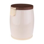 سطل زباله پدالی 14 لیتری خمره ای سایلنت کرم درب ونگه بهازکالا کد 16626183 - Image 4