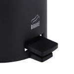 ست سطل زباله و فرچه کوتاه 3 لیتر مشکی درب فلزی بهازکالا کد 16154072 - Image 4