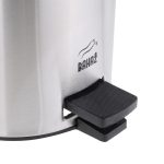 ست سطل زباله و فرچه کوتاه 3 لیتر استیل مشکی درب فلزی بهازکالا کد 16154070 - Image 4