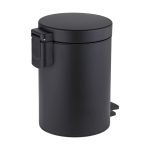 ست سطل زباله و فرچه کوتاه 3 لیتر مشکی درب فلزی بهازکالا کد 16154072 - Image 5