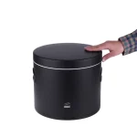 سطل قند مشکی درب فلزی بهازکالا کد 16002072 - Image 6