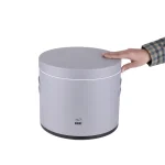 سطل قند نقره ای سمباده ای بهازکالا کد 16002100 - Image 6