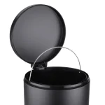 سطل زباله پدالی 14 لیتری سایلنت مشکی درب فلزی بهازکالا کد 16176072 - Image 6