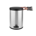 سطل زباله پدالی 14 لیتری سایلنت استیل مشکی بهازکالا کد 16176070 - Image 6