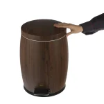 سطل زباله پدالی 14 لیتری خمره ای سایلنت طرح ونگه بهازکالا کد 16626053 - Image 4