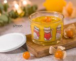 ظرف شیشه‌ ای دربدار 190 میلی لیتری چاپدار لیمون - Image 2