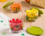 ظرف شیشه‌ ای دربدار 190 میلی لیتری چاپدار لیمون - Image 6