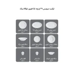 سرویس چینی زرین 29 پارچه غذاخوری نئوکلاسیک دلسا درجه عالی - Image 6