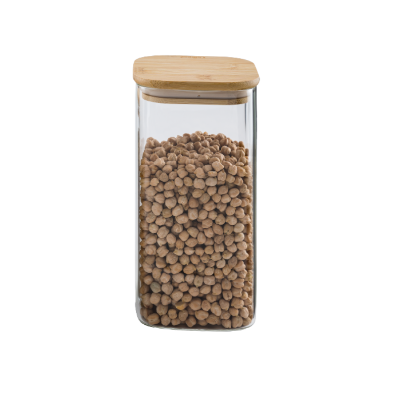 بانکه شیشه ای درب چوبی مربع 20 سانت یونیک کد UN-1760 بانکه شیشه ای درب چوبی مربع 20 سانت یونیک کد UN-1760