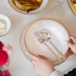 سرویس چینی زرین 35پارچه غذاخوری شهرزاد رومینا طلایی درجه عالی - Image 8