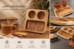 سینی سرو قهوه چوبی دو نفره رزیک وود - Image 2