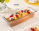 تابه شیشه ای مستطیل 1.7 لیتر لیمون - Image 2