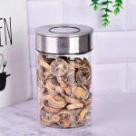 بانکه شیشه ای درب استیل 15 سانت یونیک کد UN-1704 - Image 2