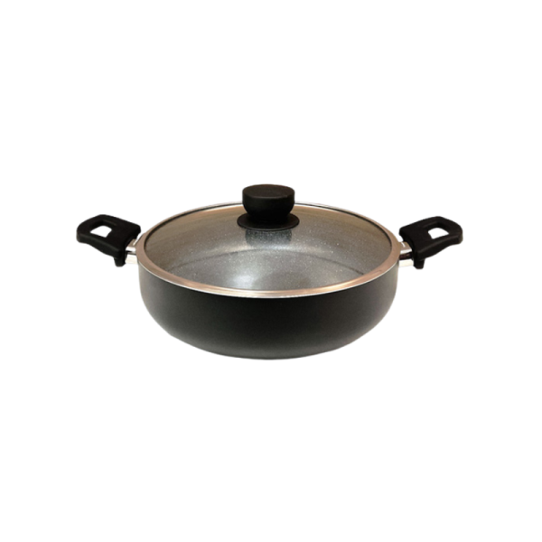 تابه دو دسته سایز24مشکی یونیک کد UN-8123