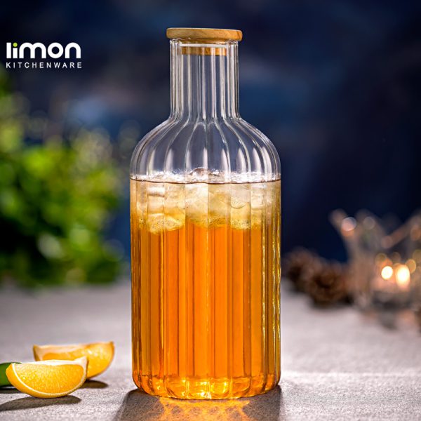 بطری 1.4 لیتر درب چوبی لیمون