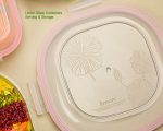 ظرف شیشه ای سرو و نگهداری دربدار 2/75 لیتر لیمون - Image 3