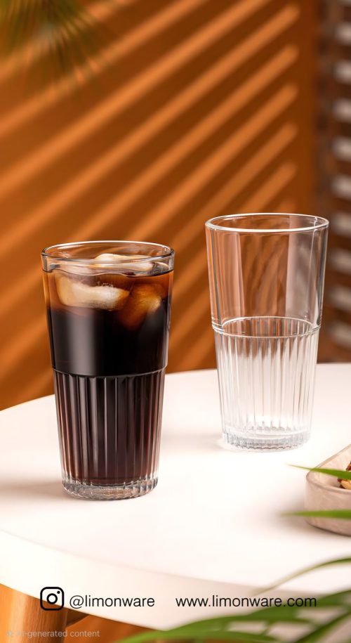 لیوان شیشه ای 2عددی 410 سی سی لیمون لیوان شیشه ای 2عددی 410 سی سی لیمون