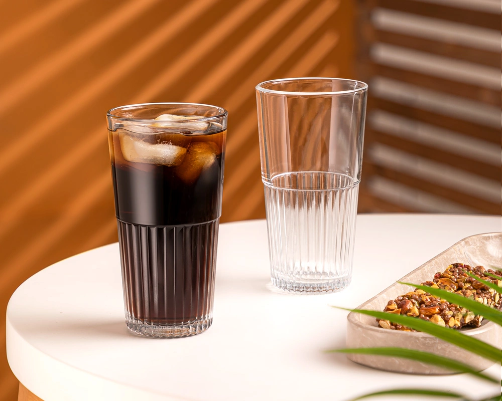 لیوان شیشه ای 2عددی 410 سی سی لیمون